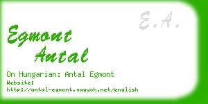 egmont antal business card